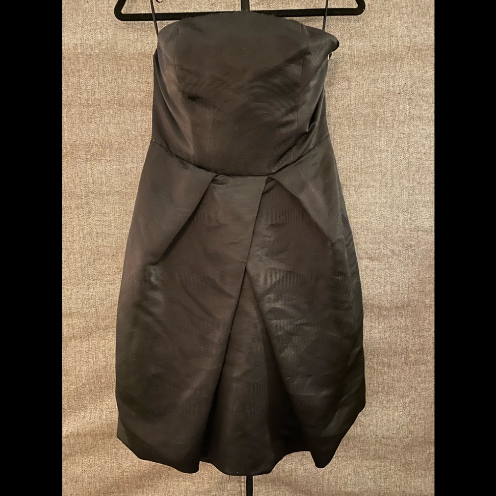 NWT Express strapless bubble black cocktail dress